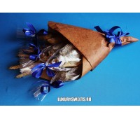 Мужской букет-закуска из вяленой рыбы Провокация