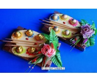 Композиция из конфет Шоколадная палитра