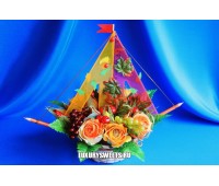 Корабль  из конфет Мечта 2