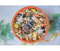 Подарочный набор в шляпной коробке из орехов Вкусные эмоции 2