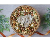 Подарочный набор в шляпной коробке из орехов Вкусные эмоции 8