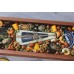Подарочный набор в деревянном ящике с крышкой Бокс из орехов и сыра Вкусные эмоции 4