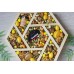 Подарочный набор в деревянном ящике с крышкой Бокс из орехов и мёда Вкусные эмоции 7