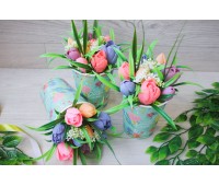 Мыло ручной работы Мини-букет Тюльпаны разноцветные