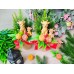 Мыло ручной работы Мини-букет Новогодний подарок с мандаринками и козочками