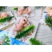 Мыло ручной работы Мини козочки на открытке с веточкой в упаковке 3 шт