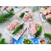 Мыло ручной работы Мини козочки на открытке с веточкой в упаковке 3 шт