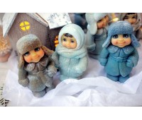 Мыло ручной работы Детки из СССР девочка Маша и мальчик Илюша