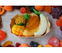 Мыло ручной работы Сочные фрукты в лукошке
