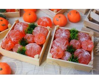 Мыло ручной работы Мандарины ароматные в ящичке
