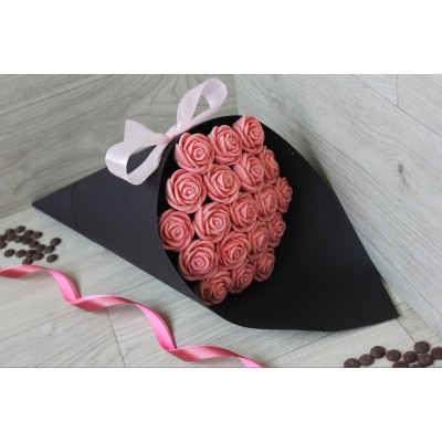 Букет из шоколадных роз Азалия 19шт (Р)