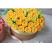 Шляпная коробка из шоколадных роз Виктория лайт 61шт (Ж)